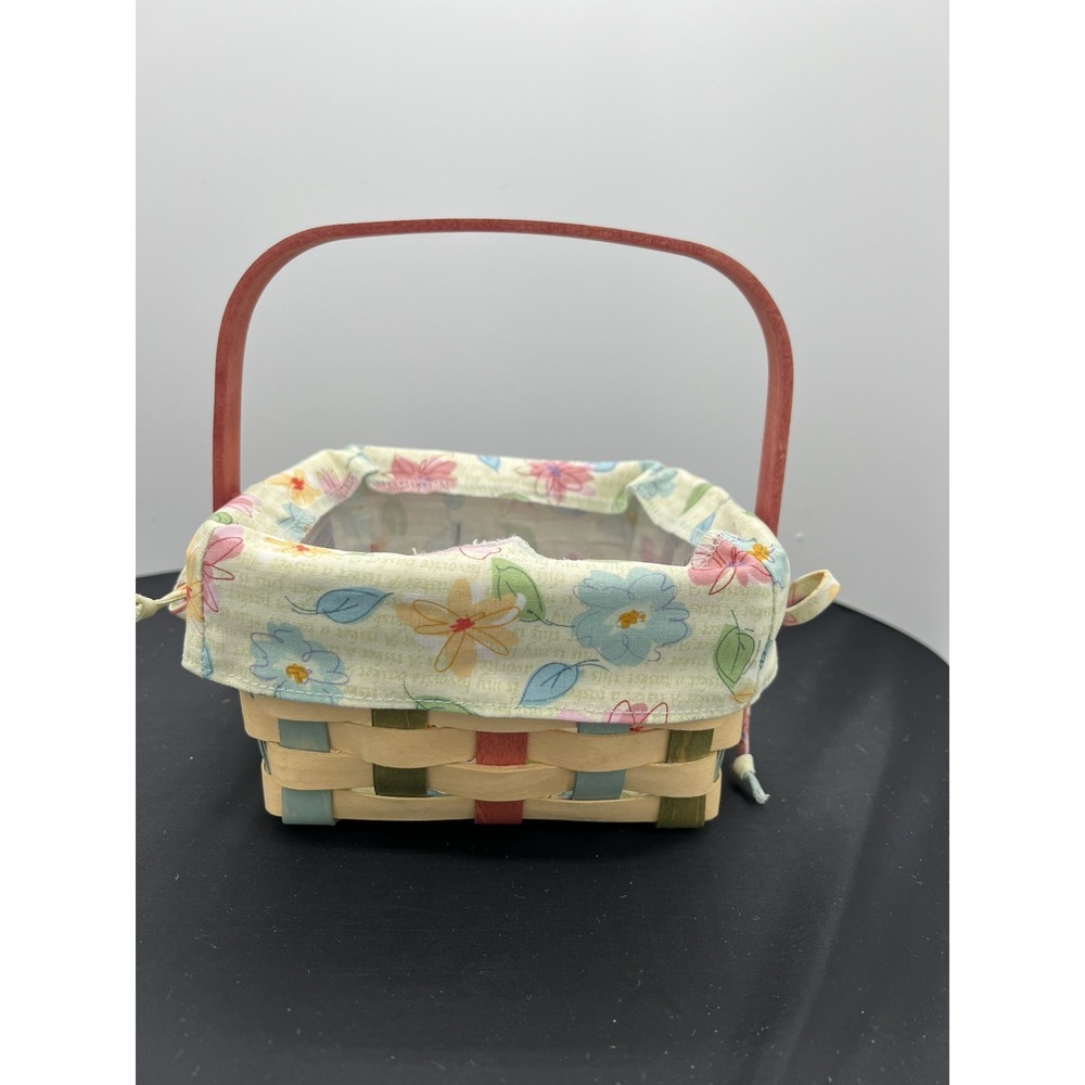 Longaberger Buds & Blossoms Med Berry Basket w/Handle, 2008 Combo